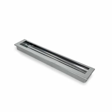 Archis Cabinet Handle | Stainless Steel Material | Silver Glossy Finish | Rectangular Shape | Cabinet Pull Push Handle