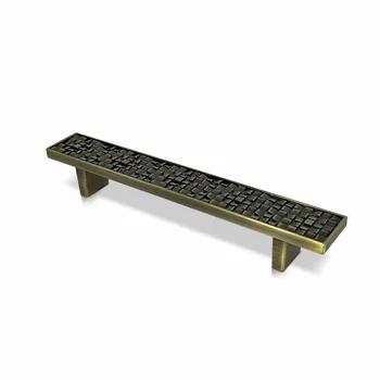 Archis Cabinet Handle | Zinc Material Handle | Glossy Finish | Rectangular Handle | Pull Push Handle | Black Handle for Simple and Modern Cabinet Style