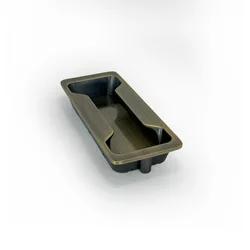 Archis Cabinet Handle | Zinc Material Handle | Glossy Finish | Curved Handle | Pull Push Handle | Antique Black Handle for Vintage-Inspired Cabinet Design