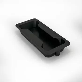 Archis Cabinet Handle | Black Zinc Handle | Curved Matte Handle | Oblong Pull Push Handle for Unique Style and Durability in Cabinet Design