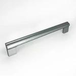 Archis Cabinet Handle | Rectangular Zinc Design | Silver Polished Finish | Closet Mount Pull-Push Handle | Stylish Zinc Handle for Modern Cabinets