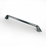 Archis Cabinet Handle | Silver Polished Handle | Rectangular Zinc Design | Closet and Cabinet Pull Push Handle for Contemporary Spaces with Sleek Style
